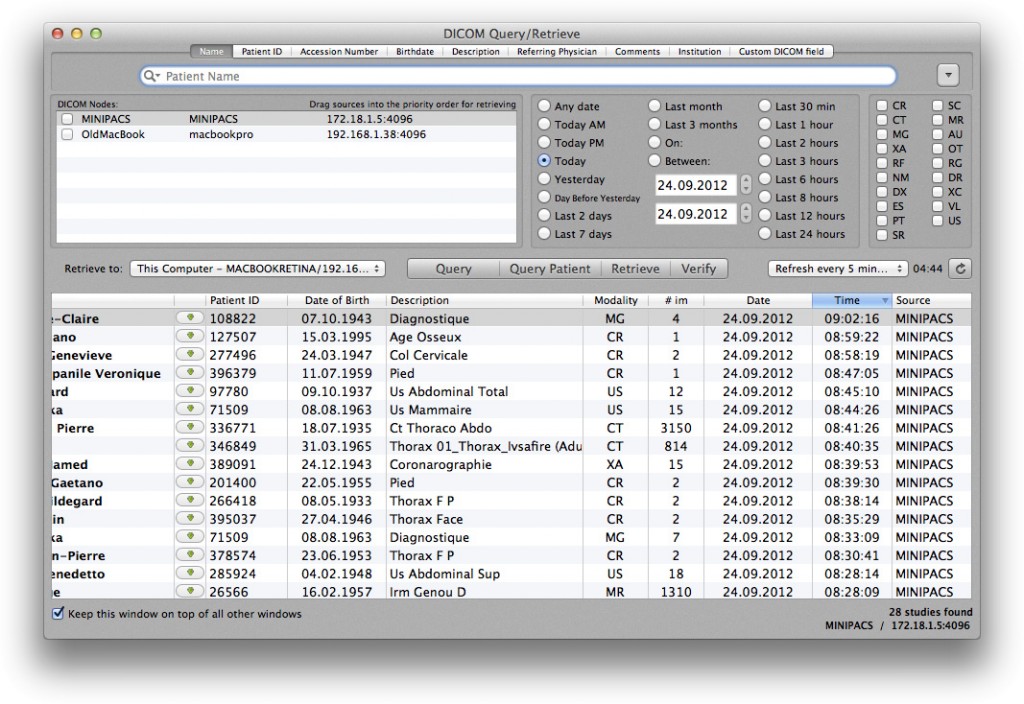 Sante PACS Server PG 3.3.3 for apple download free